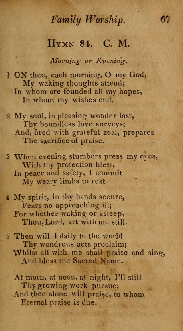 Hymns for Family Worship with Prayers for Every Day in the Week, Selected  from Various Authors page 68