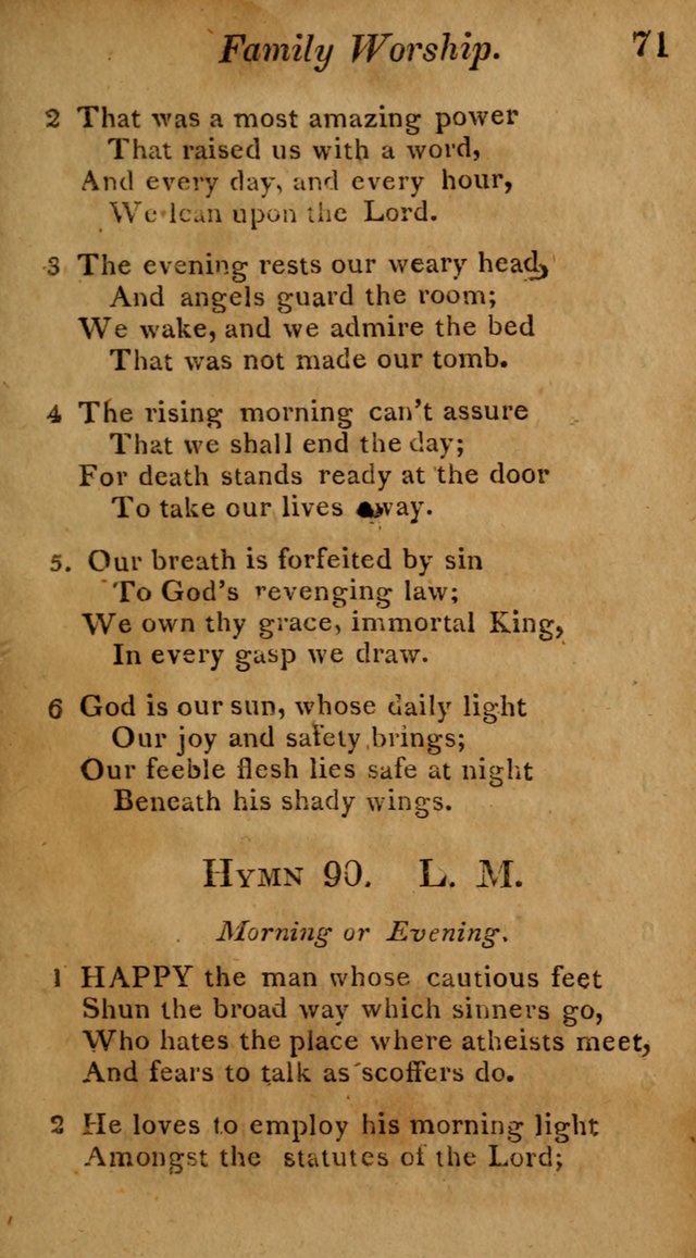 Hymns for Family Worship with Prayers for Every Day in the Week, Selected  from Various Authors page 72