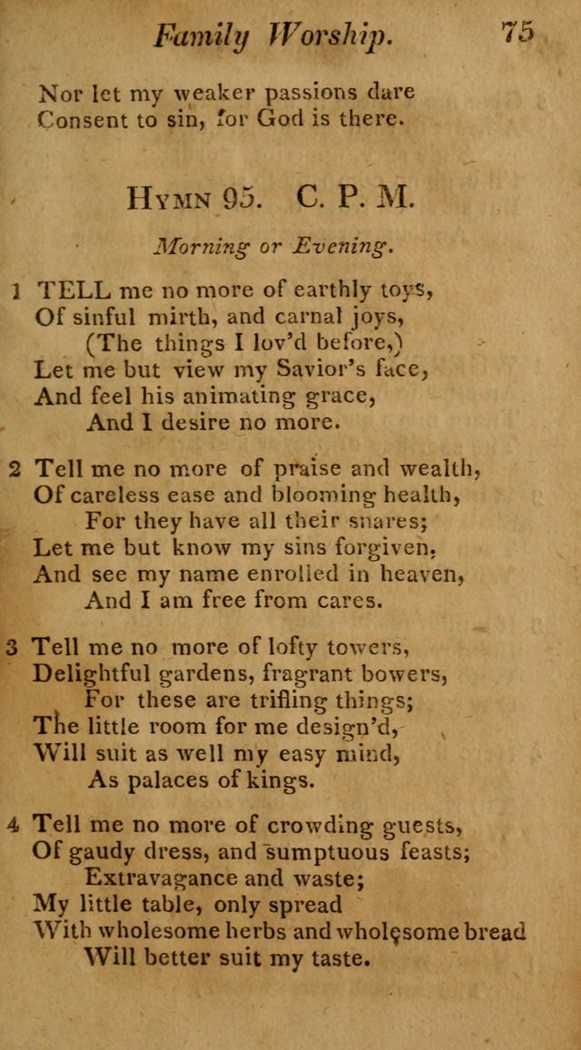 Hymns for Family Worship with Prayers for Every Day in the Week, Selected  from Various Authors page 76