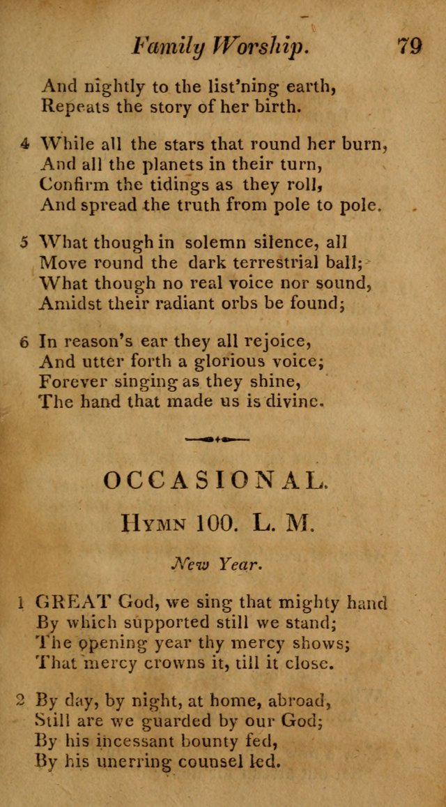 Hymns for Family Worship with Prayers for Every Day in the Week, Selected  from Various Authors page 80