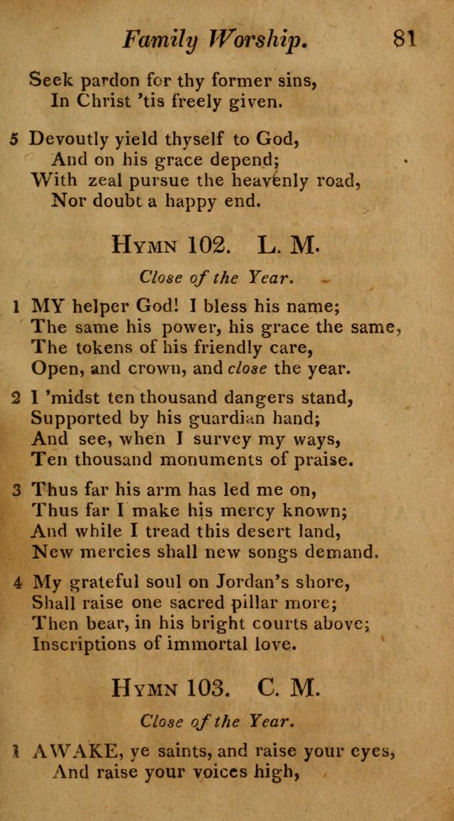 Hymns for Family Worship with Prayers for Every Day in the Week, Selected  from Various Authors page 82