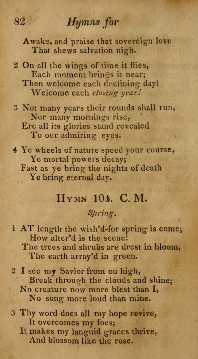 Hymns for Family Worship with Prayers for Every Day in the Week, Selected  from Various Authors page 83