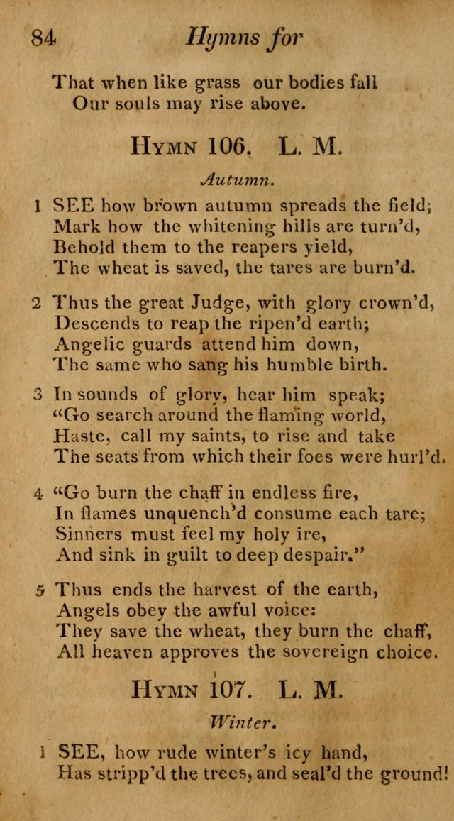 Hymns for Family Worship with Prayers for Every Day in the Week, Selected  from Various Authors page 85