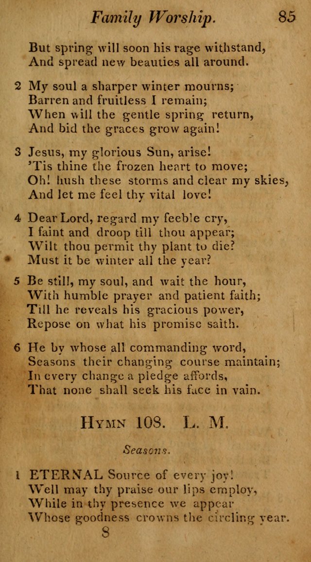 Hymns for Family Worship with Prayers for Every Day in the Week, Selected  from Various Authors page 86