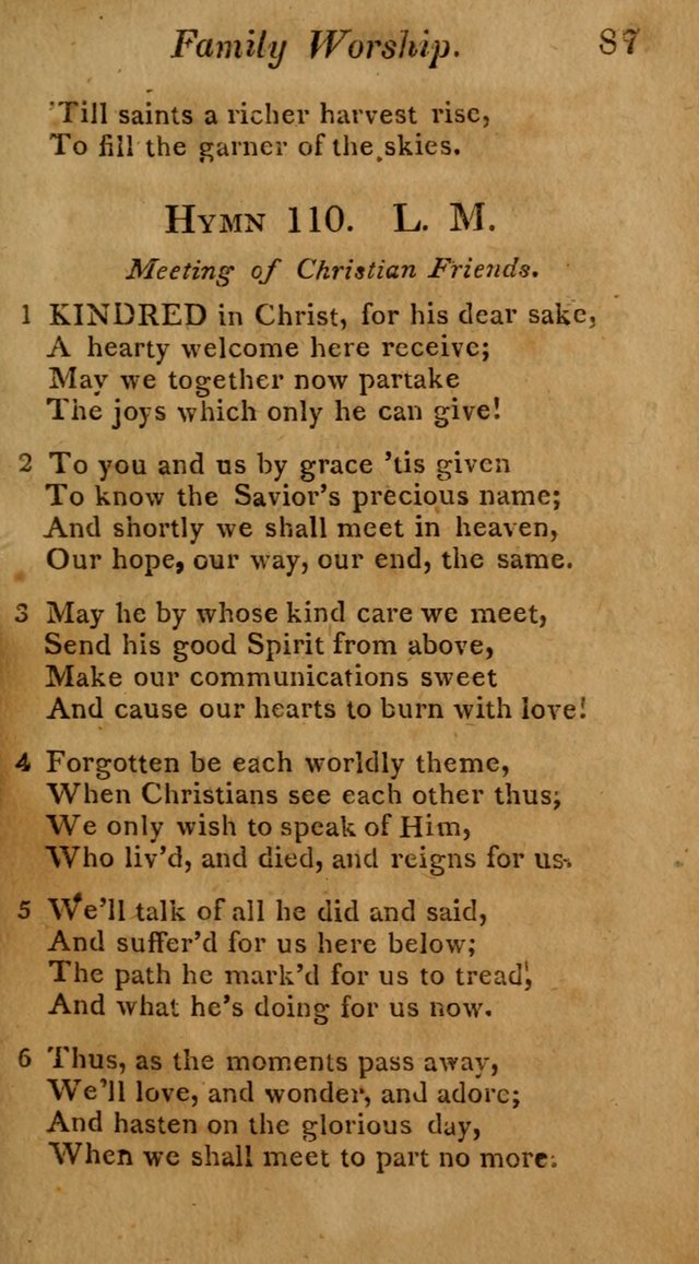 Hymns for Family Worship with Prayers for Every Day in the Week, Selected  from Various Authors page 88