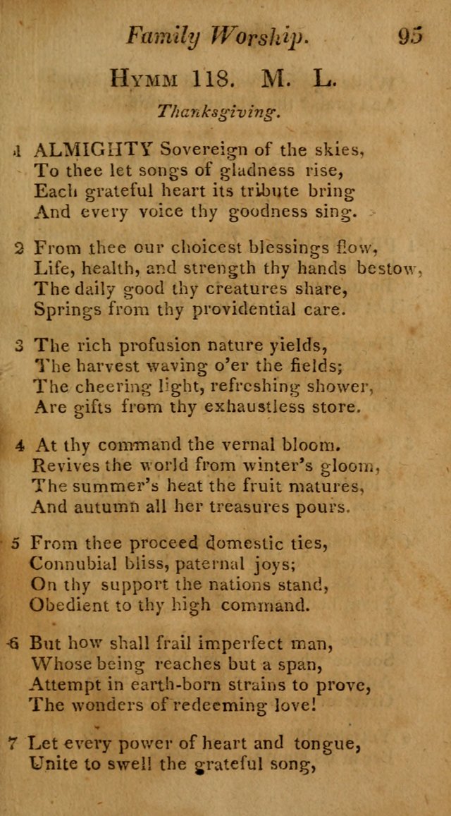 Hymns for Family Worship with Prayers for Every Day in the Week, Selected  from Various Authors page 96