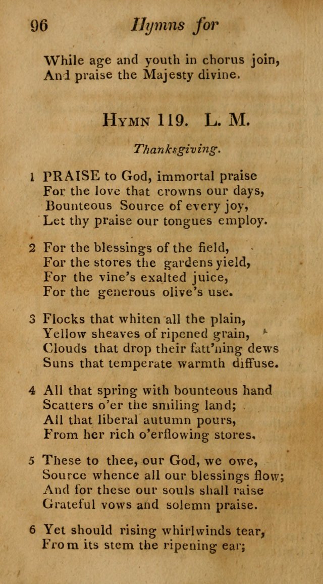 Hymns for Family Worship with Prayers for Every Day in the Week, Selected  from Various Authors page 97