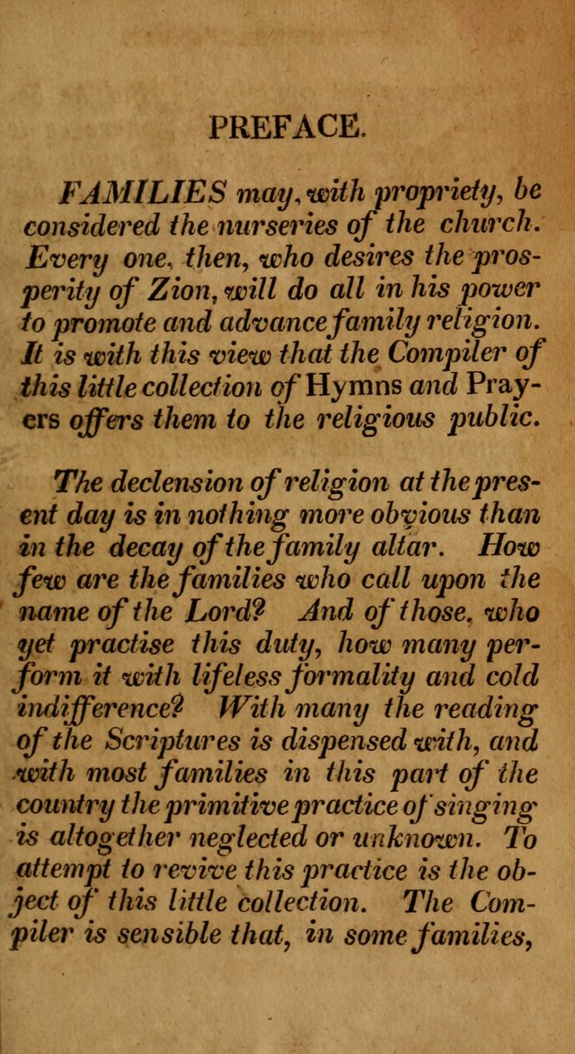 Hymns for Family Worship with Prayers for Every Day in the Week, Selected  from Various Authors page xiii