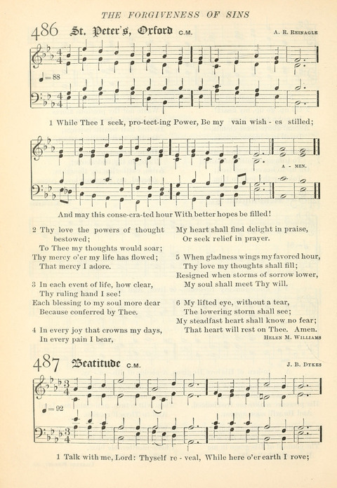 Hymns of the Faith: with psalms for the use of congragations page 497