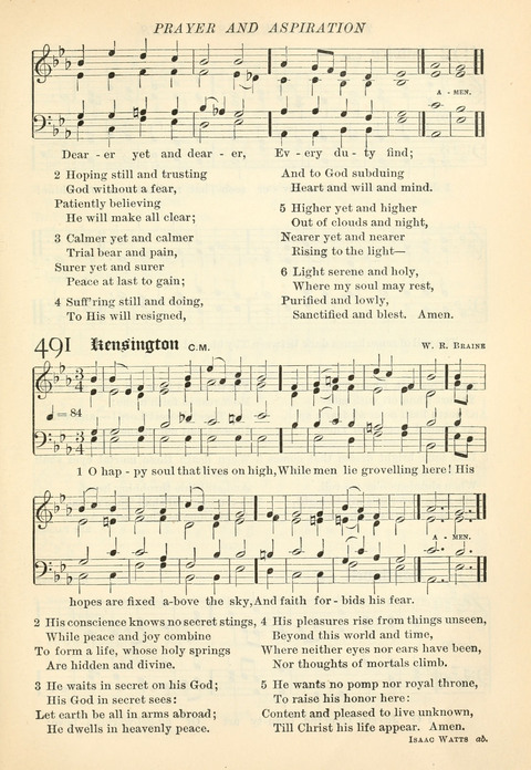 Hymns of the Faith: with psalms for the use of congragations page 500