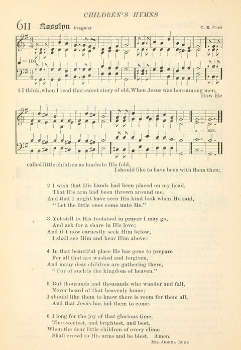 Hymns of the Faith: with psalms for the use of congragations page 601