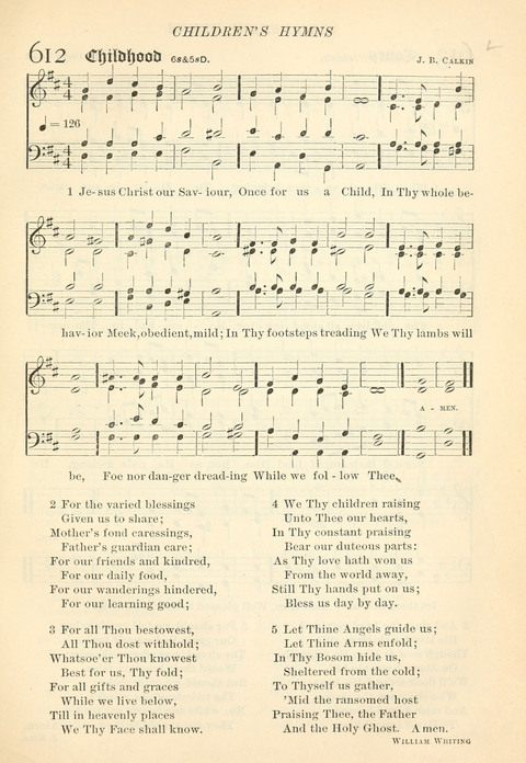 Hymns of the Faith: with psalms for the use of congragations page 602