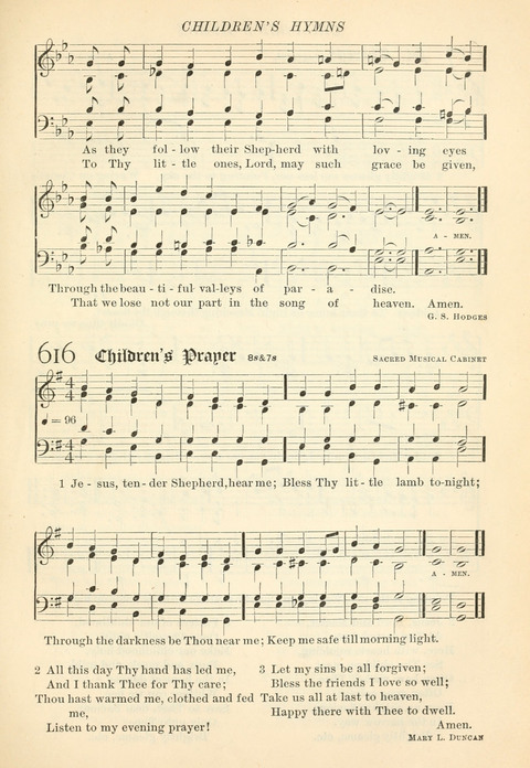 Hymns of the Faith: with psalms for the use of congragations page 606