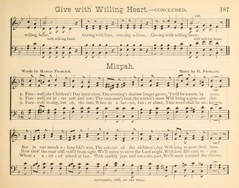 Happy Greetings: a Collection of Choice Original Hymns and Tunes page 187