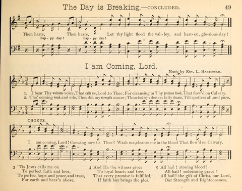 Happy Greetings: a Collection of Choice Original Hymns and Tunes page 49