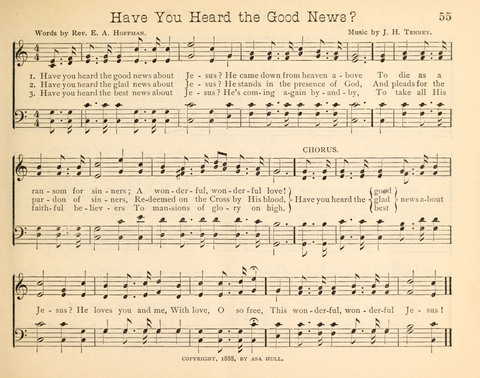 Happy Greetings: a Collection of Choice Original Hymns and Tunes page 55