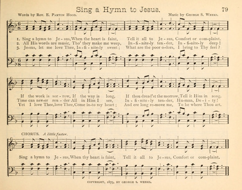 Happy Greetings: a Collection of Choice Original Hymns and Tunes page 79