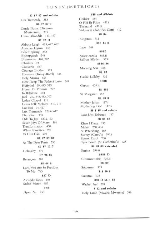 Hymns of Glory, Songs of Praise page 1502