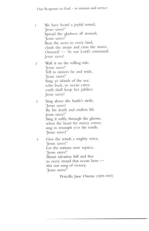 Hymns of Glory, Songs of Praise page 466