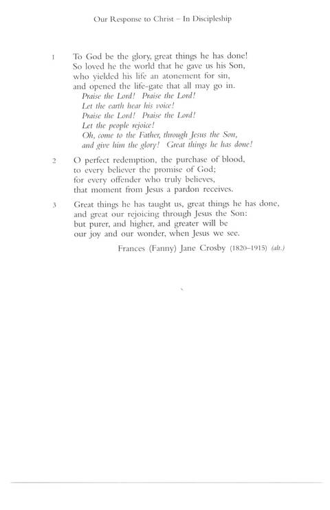 Hymns of Glory, Songs of Praise page 965