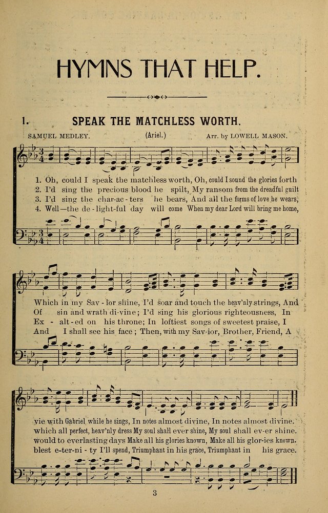 Hymns that Help: in Sunday schools, young people