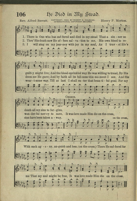 Harvest Hymns: Singable Gospel Songs page 106