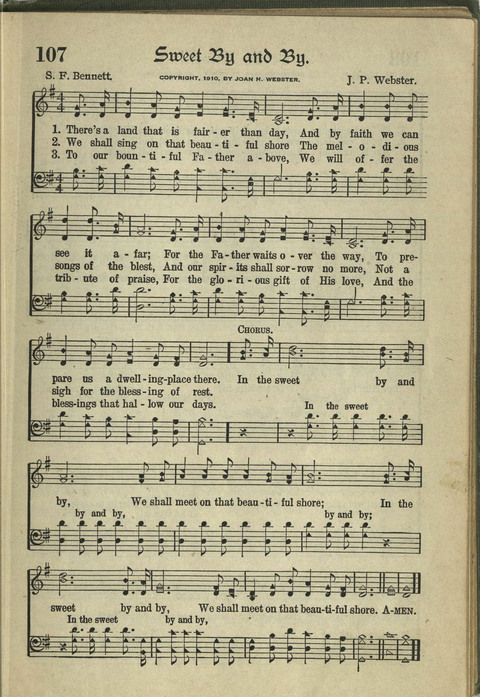 Harvest Hymns: Singable Gospel Songs page 107