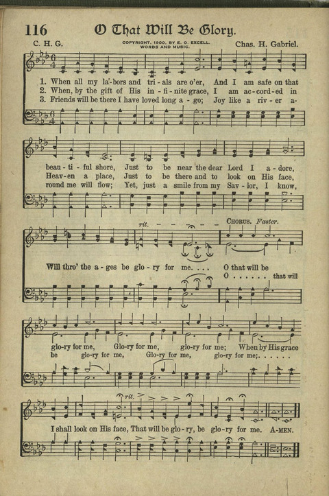 Harvest Hymns: Singable Gospel Songs page 116