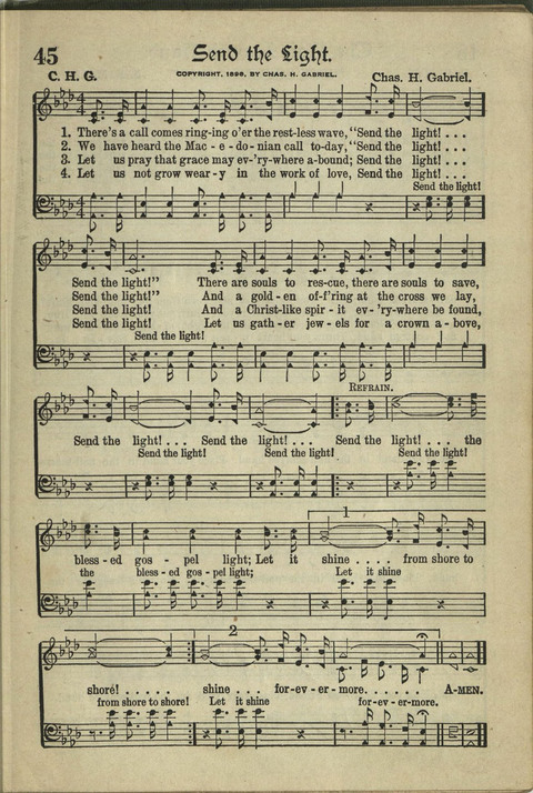 Harvest Hymns: Singable Gospel Songs page 45