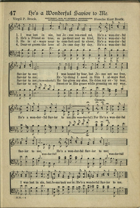 Harvest Hymns: Singable Gospel Songs page 47