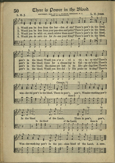 Harvest Hymns: Singable Gospel Songs page 50