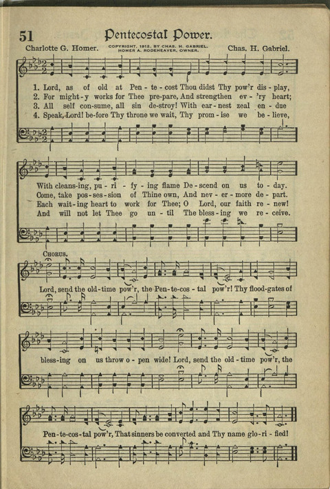 Harvest Hymns: Singable Gospel Songs page 51