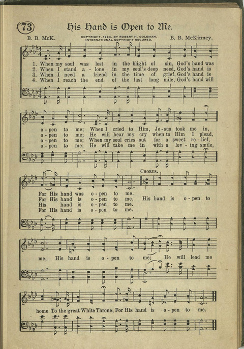 Harvest Hymns: Singable Gospel Songs page 73