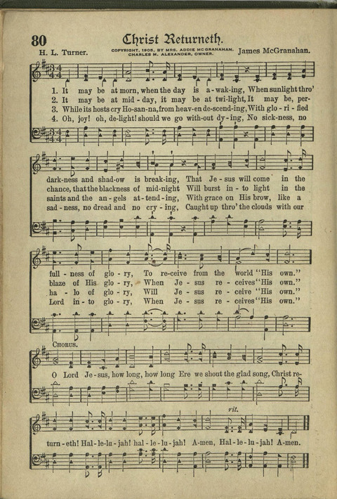 Harvest Hymns: Singable Gospel Songs page 80