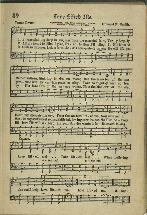 Harvest Hymns: Singable Gospel Songs page 89