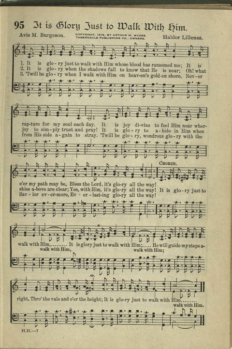 Harvest Hymns: Singable Gospel Songs page 95