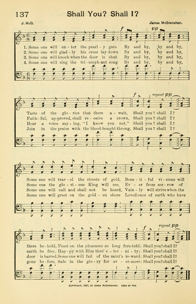 Hallowed Hymns, New and Old page 137