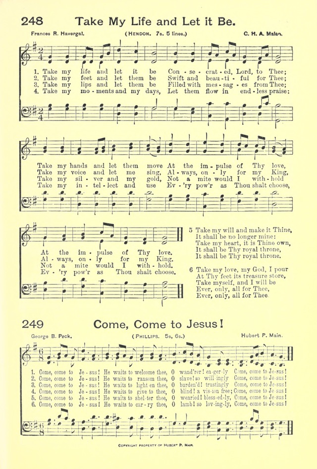 Hallowed Hymns, New and Old: for use in prayer and praise meetings, evangelistic services, sunday schools, young people