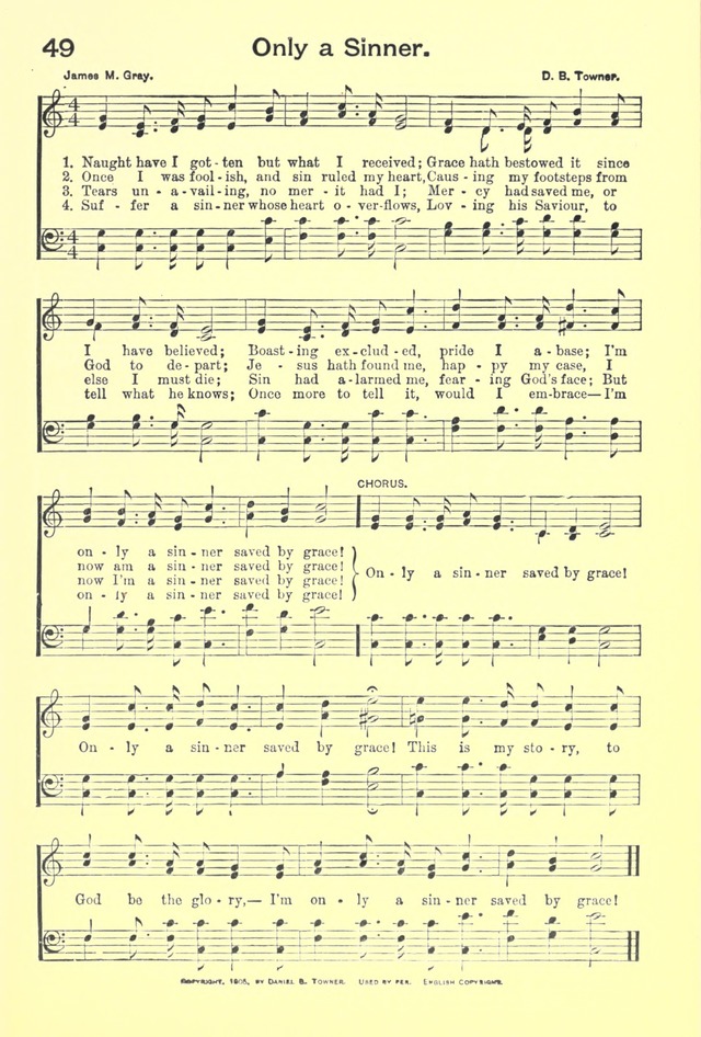 Hallowed Hymns, New and Old: for use in prayer and praise meetings, evangelistic services, sunday schools, young people