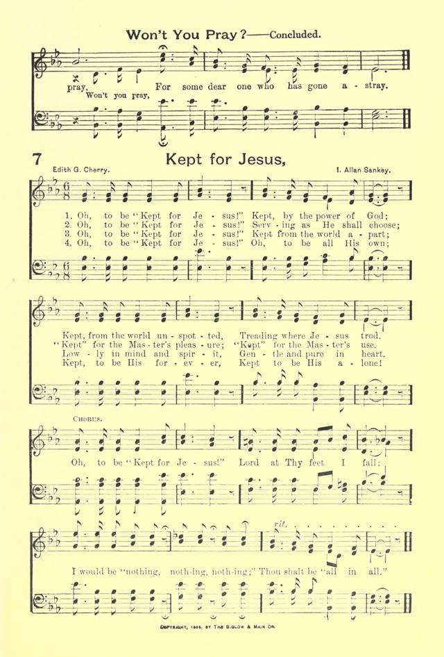 Hallowed Hymns, New and Old: for use in prayer and praise meetings, evangelistic services, sunday schools, young people