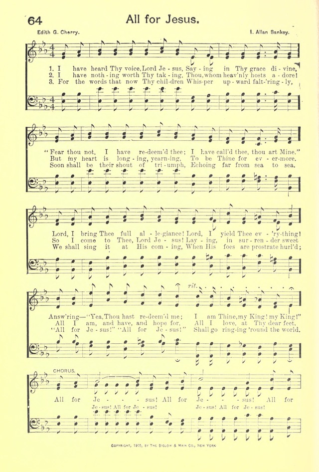 Hallowed Hymns, New and Old: for use in prayer and praise meetings, evangelistic services, sunday schools, young people