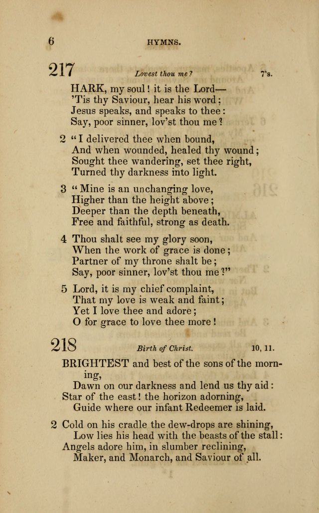 Hymns additional to the Hymns in the Prayer Book: collected for the Sunday-school of their parishes by the rectors of St. Philip