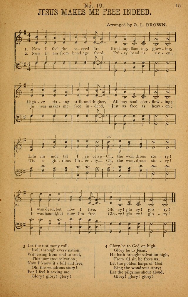 The Highway Hymnal: a choice collection of popular hymns and music, new and old. Arranged for the work in camp, convention, church and home page 15