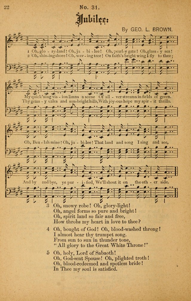 The Highway Hymnal: a choice collection of popular hymns and music, new and old. Arranged for the work in camp, convention, church and home page 22