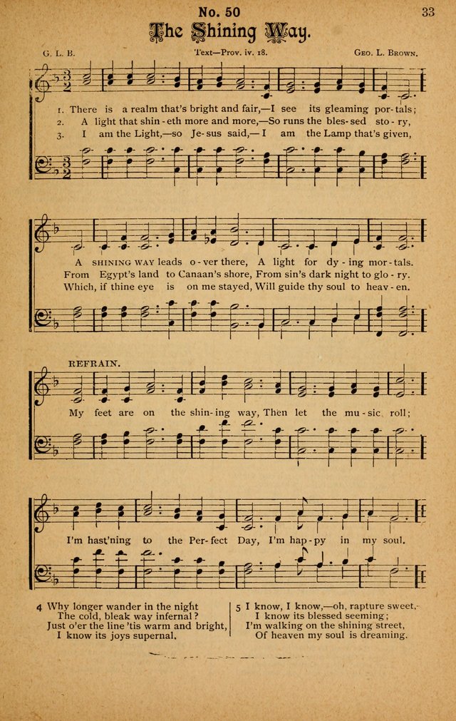 The Highway Hymnal: a choice collection of popular hymns and music, new and old. Arranged for the work in camp, convention, church and home page 33