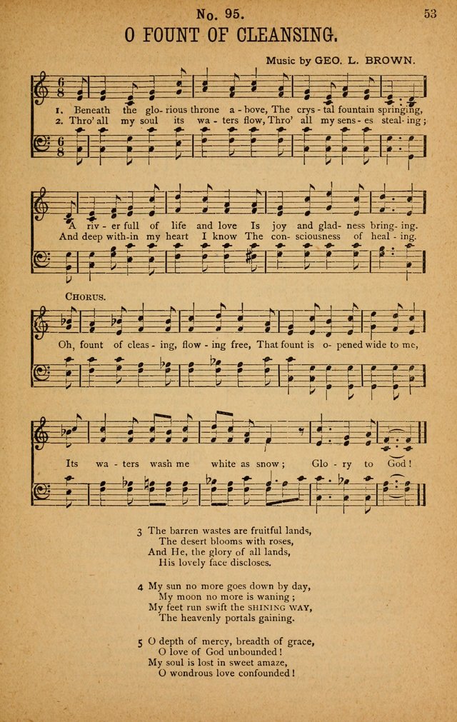 The Highway Hymnal: a choice collection of popular hymns and music, new and old. Arranged for the work in camp, convention, church and home page 53