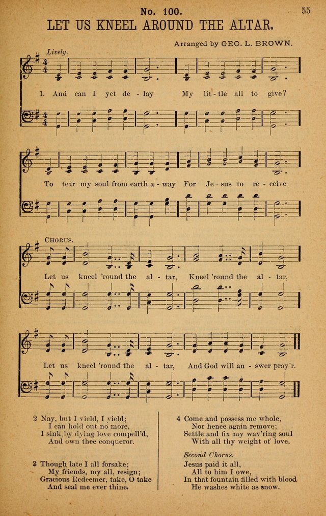 The Highway Hymnal: a choice collection of popular hymns and music, new and old. Arranged for the work in camp, convention, church and home page 55