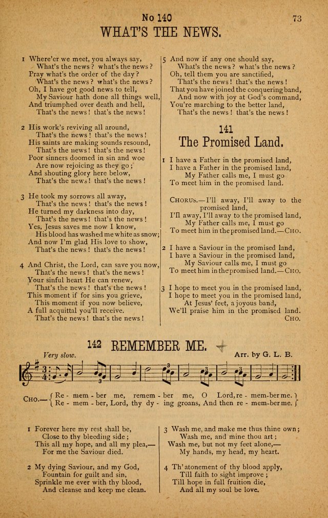 The Highway Hymnal: a choice collection of popular hymns and music, new and old. Arranged for the work in camp, convention, church and home page 73