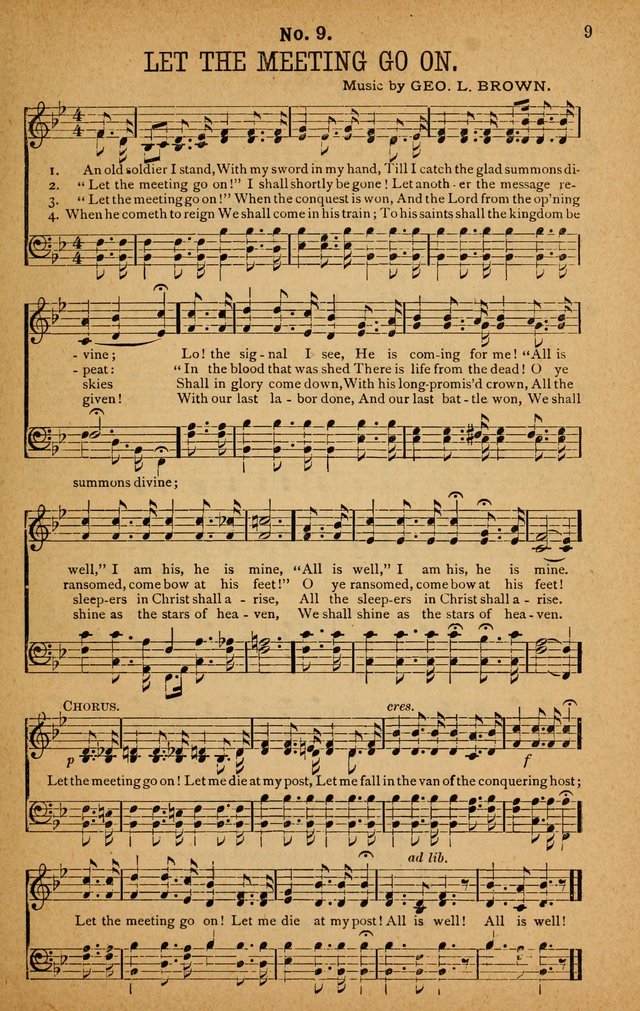 The Highway Hymnal: a choice collection of popular hymns and music, new and old. Arranged for the work in camp, convention, church and home page 9