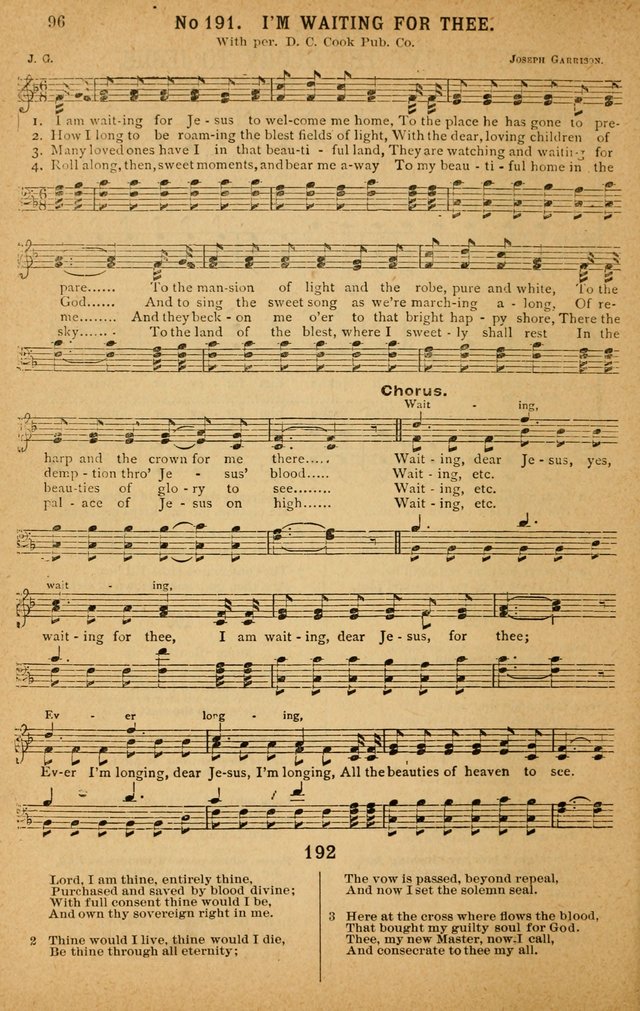 The Highway Hymnal: a choice collection of popular hymns and music, new and old. Arranged for the work in camp, convention, church and home page 96